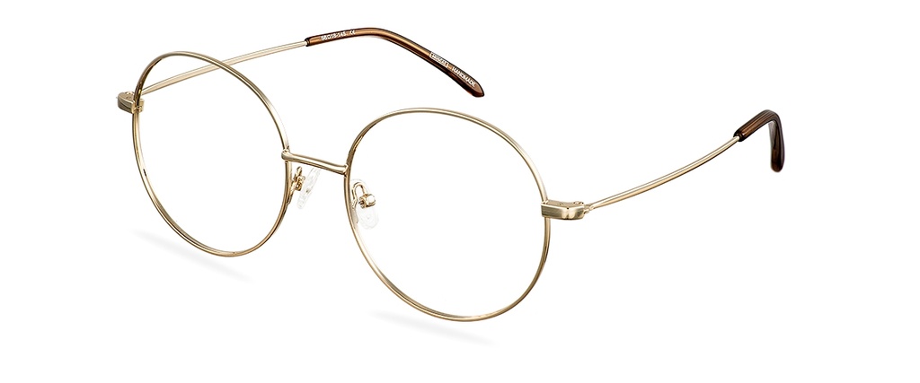 Okulary zerówki Mia Gold/Chestnut Brown