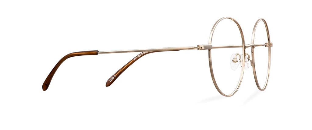 Okulary zerówki Mia Gold/Chestnut Brown