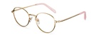 Okulary zerówki Charlie Gold/Rose