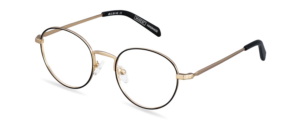 Okulary korekcyjne Charlie Gold Black/Black Magic