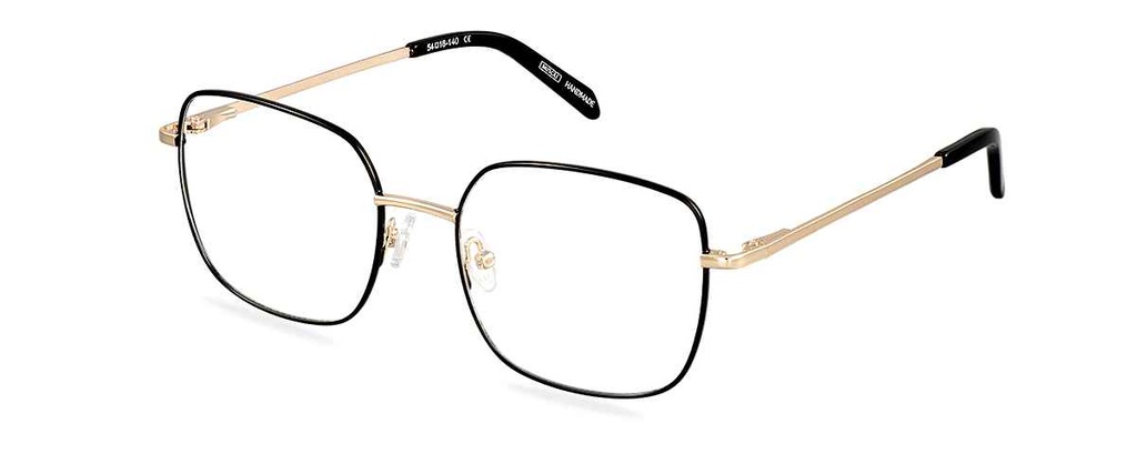 Okulary zerówki Emma Gold Black/Black Magic