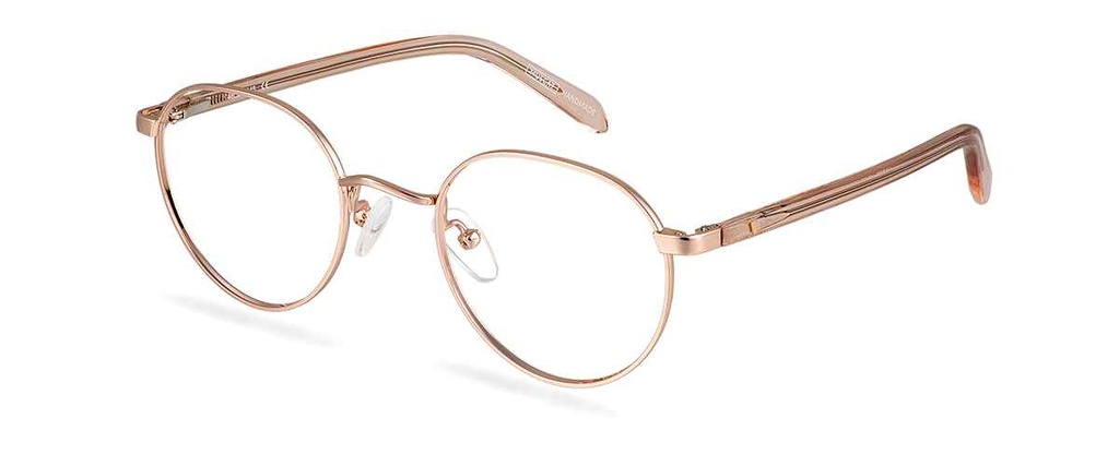 Okulary zerówki Frank Rose Gold/Rose Water