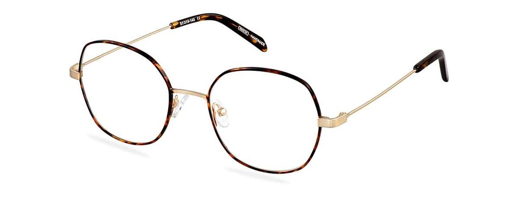 Okulary zerówki Hannah Gold Havana/Dark Havana