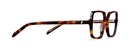 Okulary do komputera Hunter brązowe – oprawki kwadratowe z acetatu, na modelu