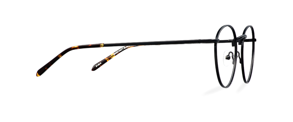 Okulary zerówki Janis Matt Black/Dark Havana