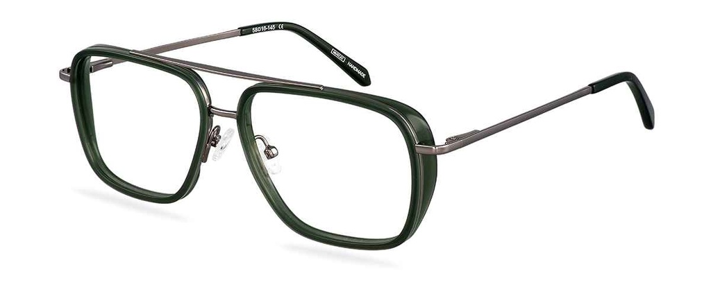 Okulary zerówki Peter Gunmetal/Forest