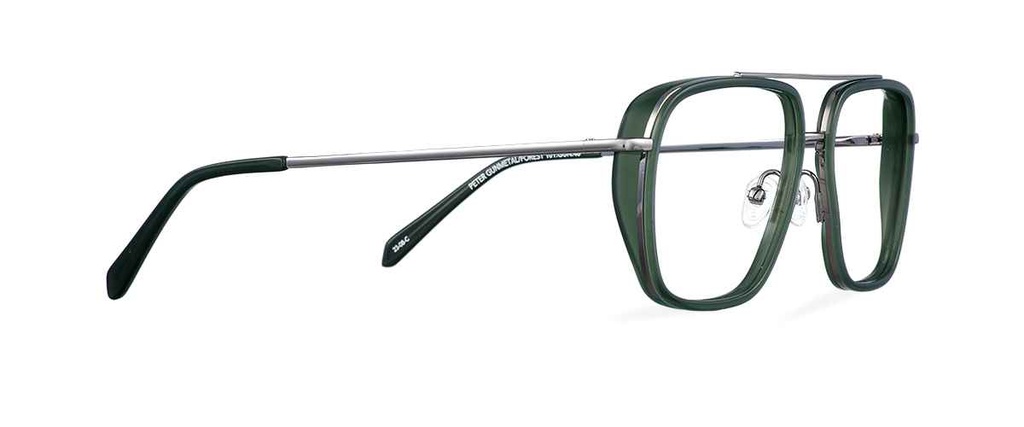 Okulary zerówki Peter Gunmetal/Forest