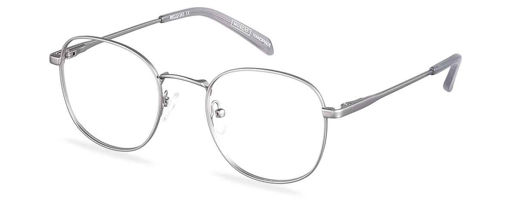 Okulary zerówki Leo Satin Gunmetal/Smoke