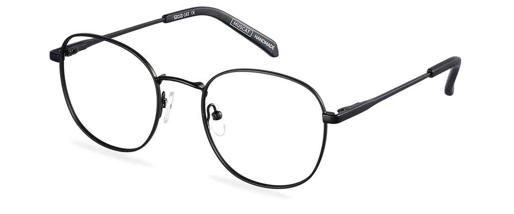 Okulary zerówki Leo Wide Matt Black/Black Matt