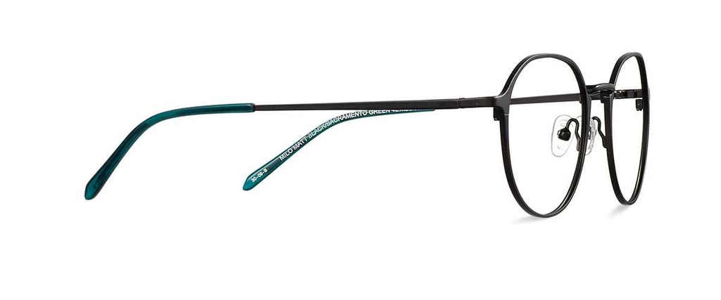 Okulary korekcyjne Milo Matt Black/Sacramento Green