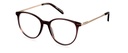 Okulary zerówki Olivia Satin Gold/Cocoa Brown