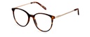 Okulary zerówki Olivia Satin Gold/Brown Havana