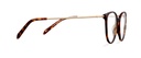 Okulary zerówki Olivia Satin Gold/Brown Havana