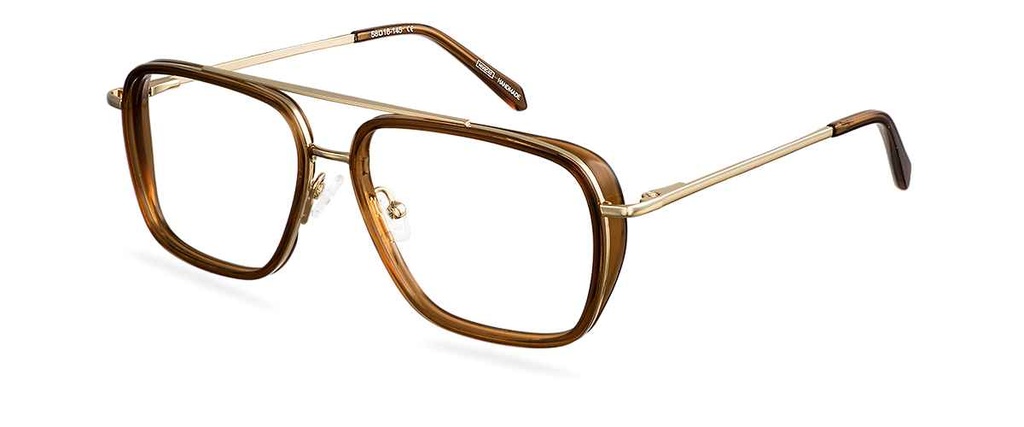 Okulary korekcyjne Peter Gold/Chestnut Brown