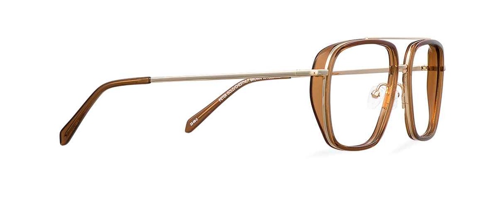 Okulary korekcyjne Peter Gold/Chestnut Brown