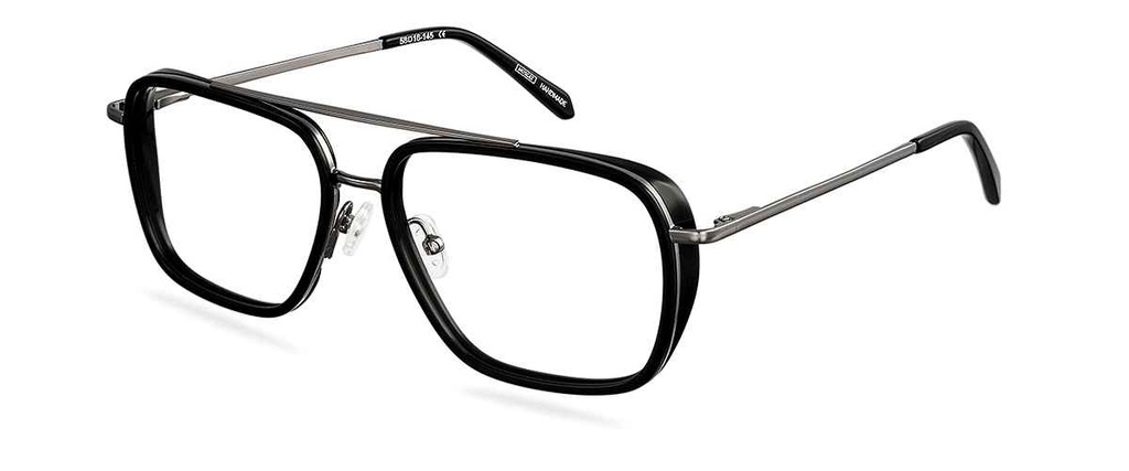 Okulary zerówki Peter Gunmetal/Black Magic