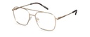 Okulary zerówki Ralph Satin Gold/Cocoa Brown