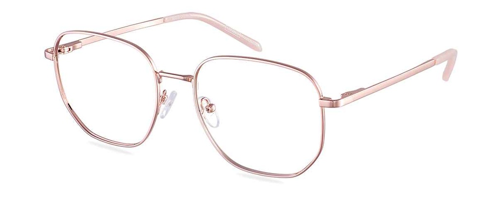 Okulary zerówki Reese Pale Gold/Jaipur Pink