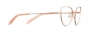 Okulary korekcyjne damskie Sofia różowo-złote – oprawki kocie z metalu, widok z góry