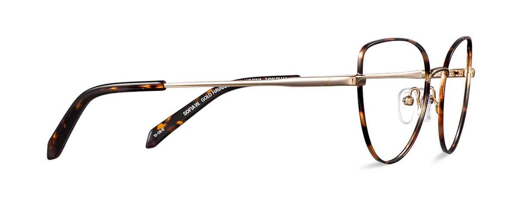 Okulary do komputera Sofia Wide Gold Havana/Dark Havana