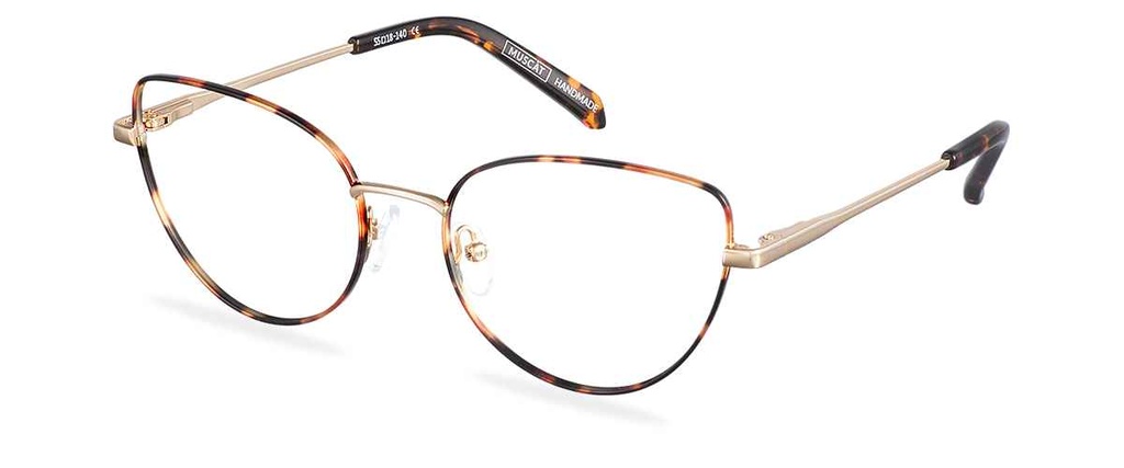 Okulary korekcyjne Sofia Wide Gold Havana/Dark Havana