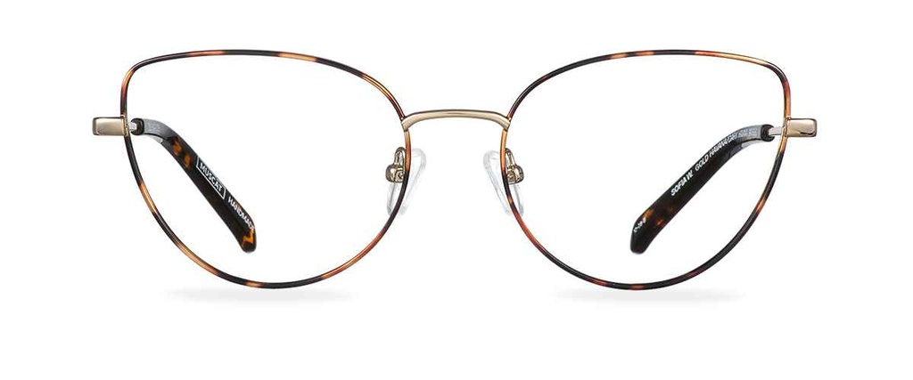 Okulary do komputera Sofia Wide Gold Havana/Dark Havana