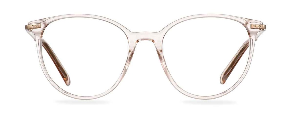 Okulary zerówki Olivia Satin Gold/Champagne