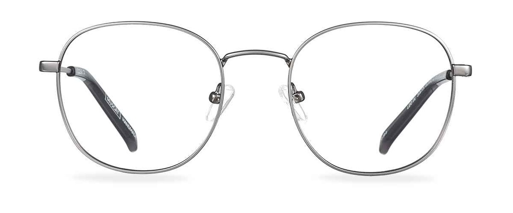 Okulary zerówki Leo Wide Satin Gunmetal/Smoke