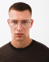 Okulary zerówki Ralph Satin Gold/Cocoa Brown