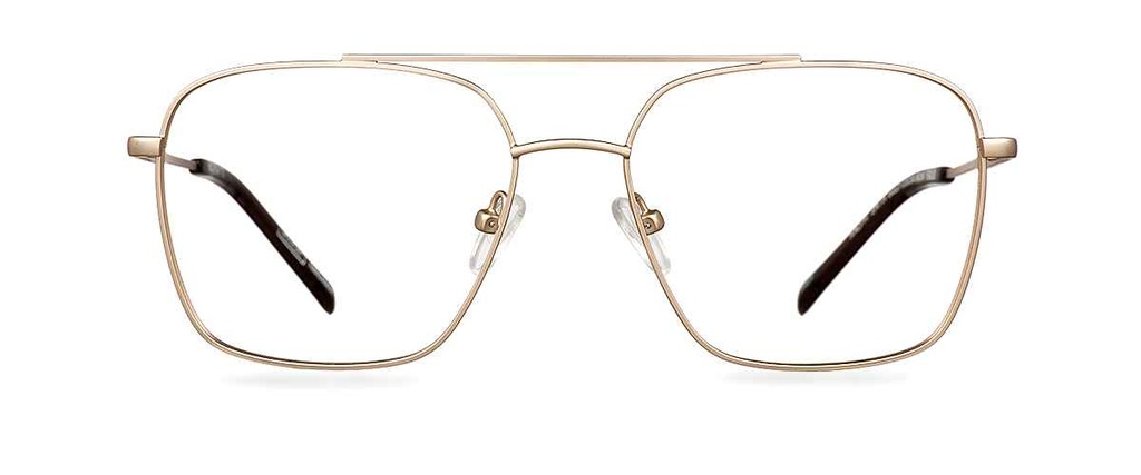 Okulary zerówki Ralph Satin Gold/Cocoa Brown