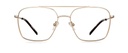 Okulary zerówki Ralph Satin Gold/Cocoa Brown