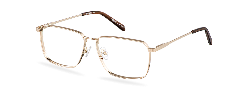 Okulary zerówki Bruce Wide Gold/Americano