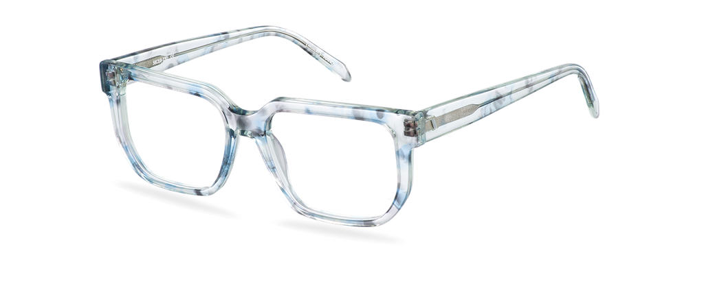 Okulary do komputera Ryan brązowe – oprawki prostokątne z acetatu, widok z przodu