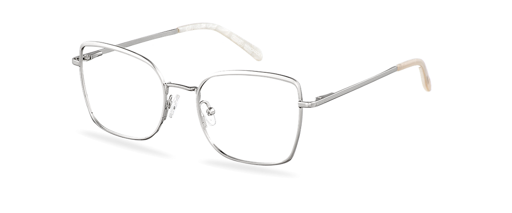 Okulary zerówki Alice Silver/Pearl