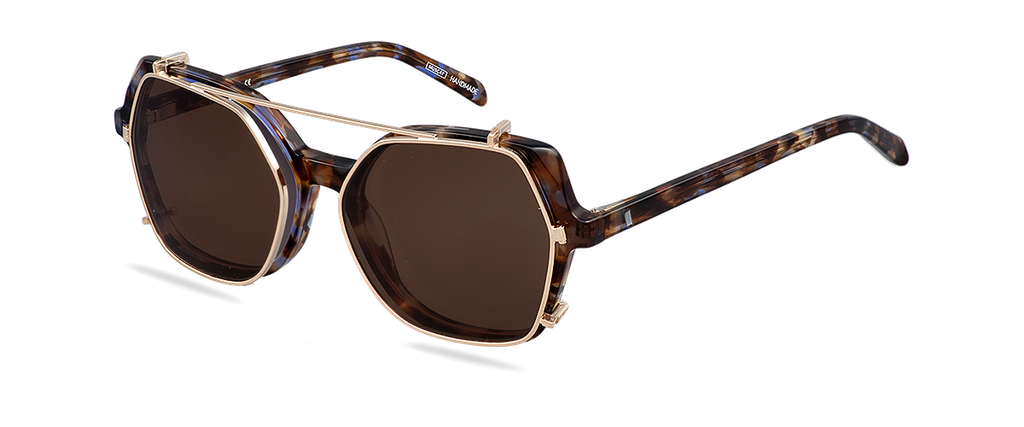 tp_Clip on Sun Oprah Gold/Brown