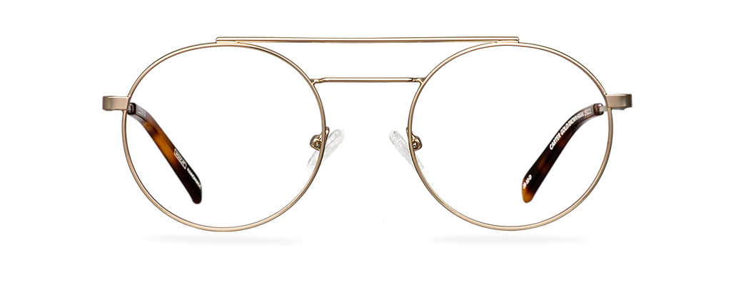 Okulary zerówki Carter Gold/Brown Havana