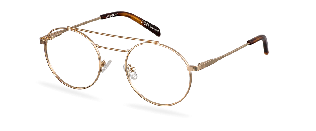 Okulary zerówki Carter Gold/Brown Havana