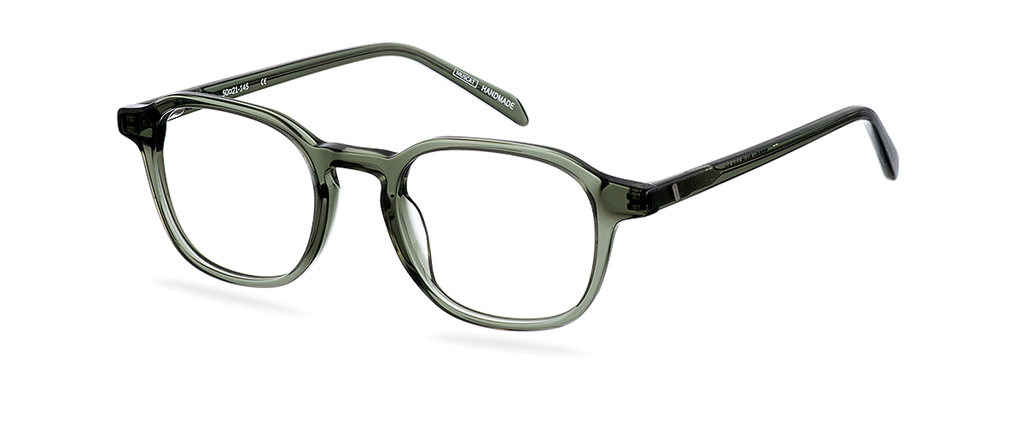 Okulary do komputera Terry zielone – oprawki kwadratowe z acetatu, widok z góry