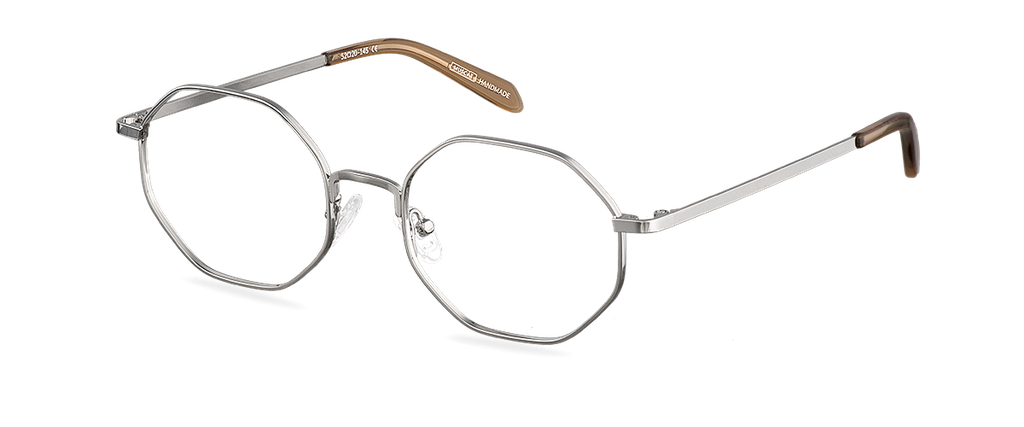 Okulary zerówki Percy Silver/Black Tea