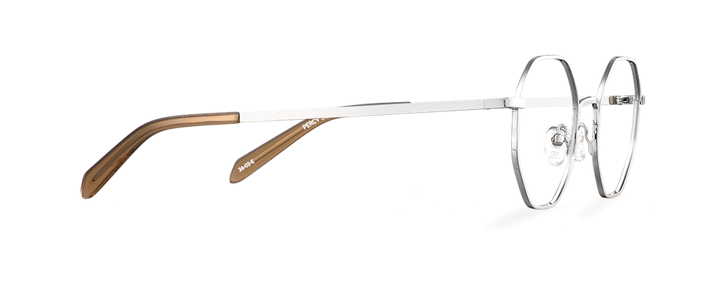 Okulary zerówki Percy Silver/Black Tea