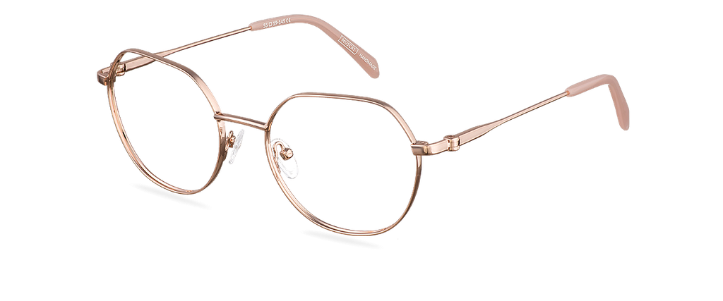 Okulary zerówki Holly Rose Gold/Jaipur Pink