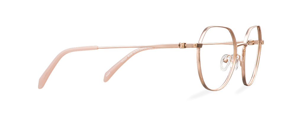Okulary zerówki Holly Rose Gold/Jaipur Pink