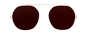 Clip on Sun Bruno Gold/Brown