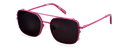 Clip on Sun Emma Satin Fuchsia/Smoke