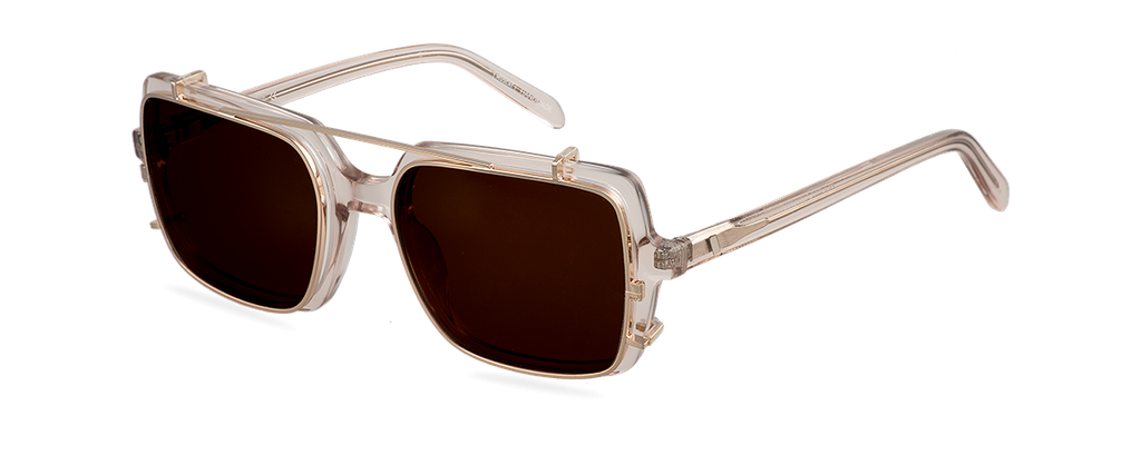Clip on Sun Hunter Gold/Brown