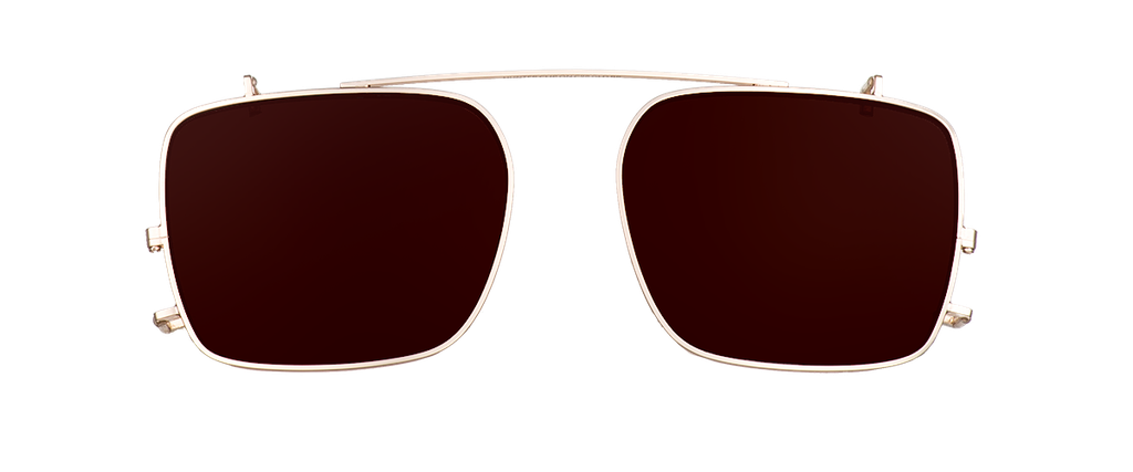 Clip on Sun Hunter Gold/Brown