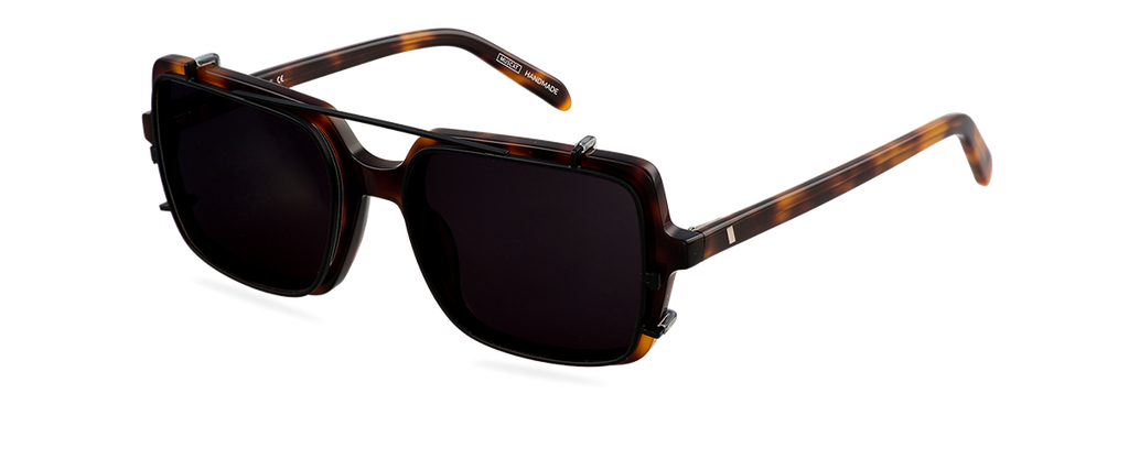Clip on Sun Hunter Matt Black/Smoke
