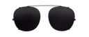 Clip on Sun Leo Wide Matt Black/Smoke