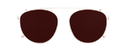 Clip on Sun Olivia Satin Gold/Brown