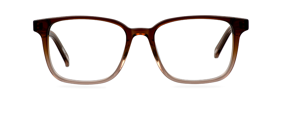 Okulary zerówki Louis Wide Brown Ombre